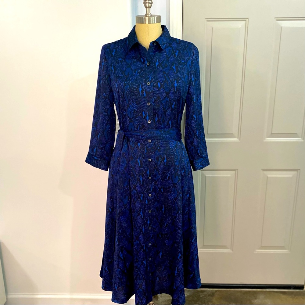 Banana Republic snake print midi dress!